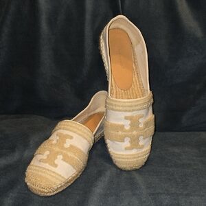 Tory Burch Women's Cream and Tan Espadrilles